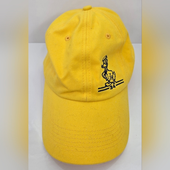 NWT Donald Duck 34 Hat Cap Adjustable‎ Yellow Embroidered Adult - Picture 2 of 6